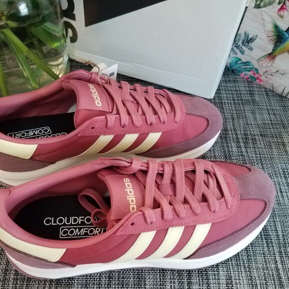 adidas Run 70s 2.0 Nylon/Suede Active Sport Gym Trainer~IH8598~Wonder Red/Yellow - Picture 8 of 11